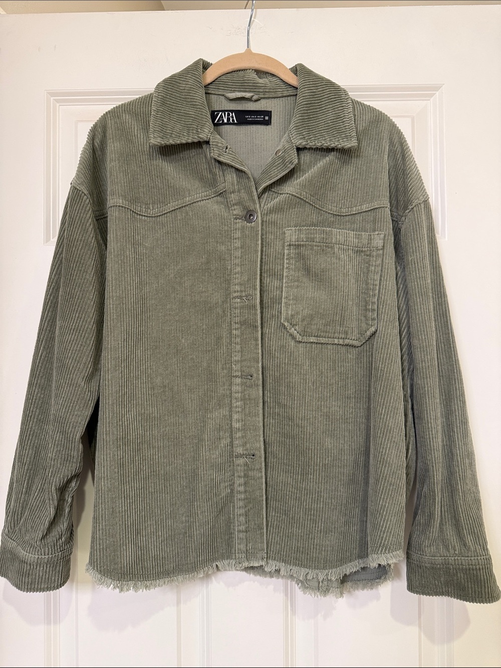 Zara Corduroy Shirt Jacket